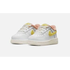 NIKE Air Force 1 LV8 TD 'White Yellow Strike' Sneakers Size 7C